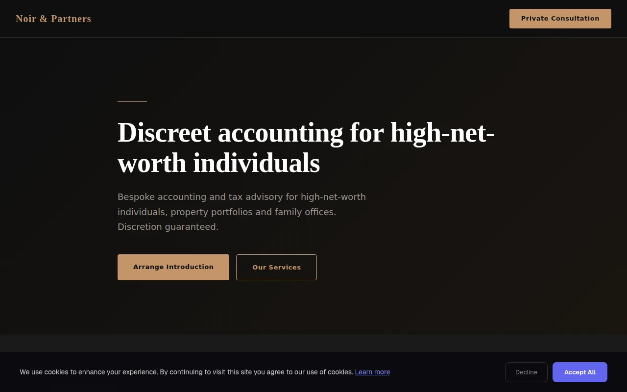 Boutique Accounts theme preview