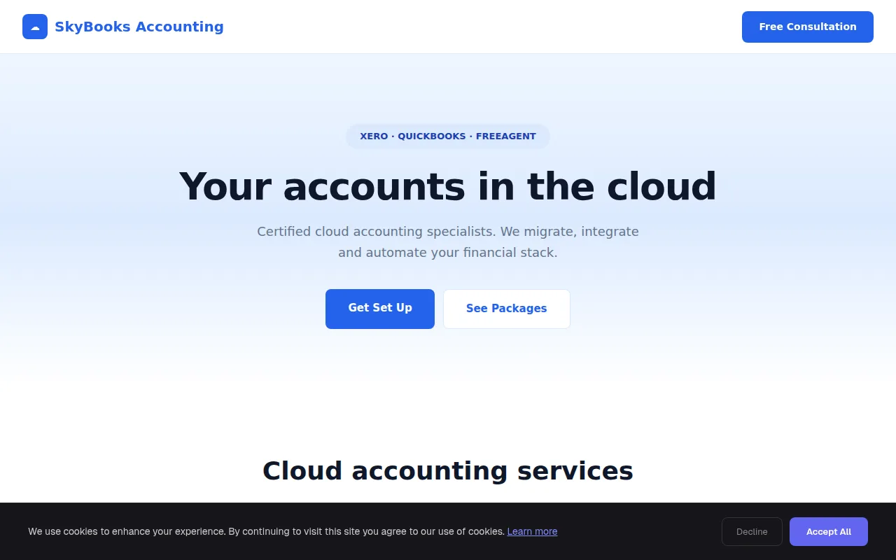 Cloud First theme preview