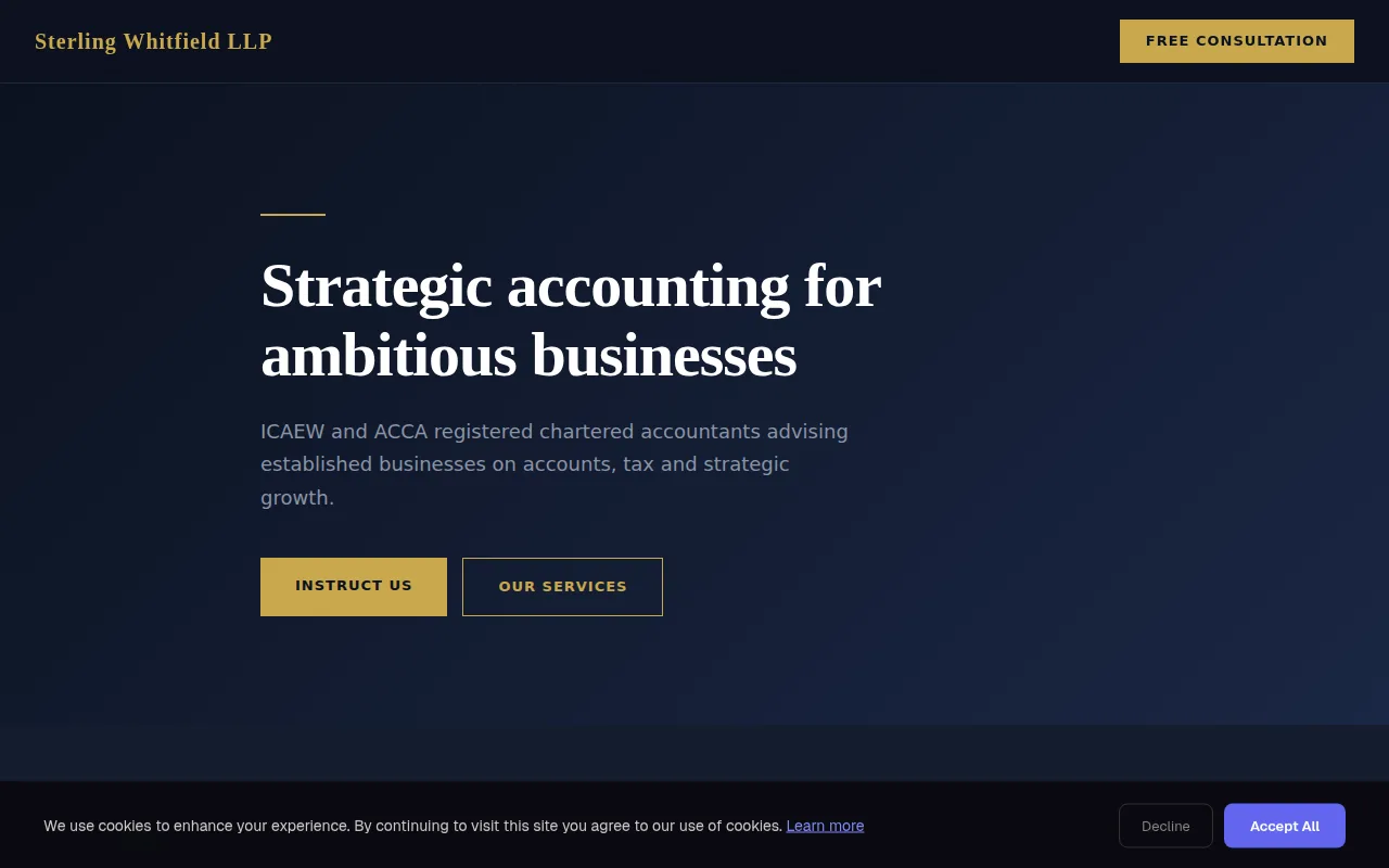 Corporate Accounts theme preview