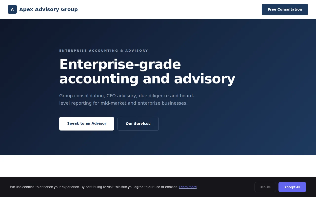 Enterprise theme preview