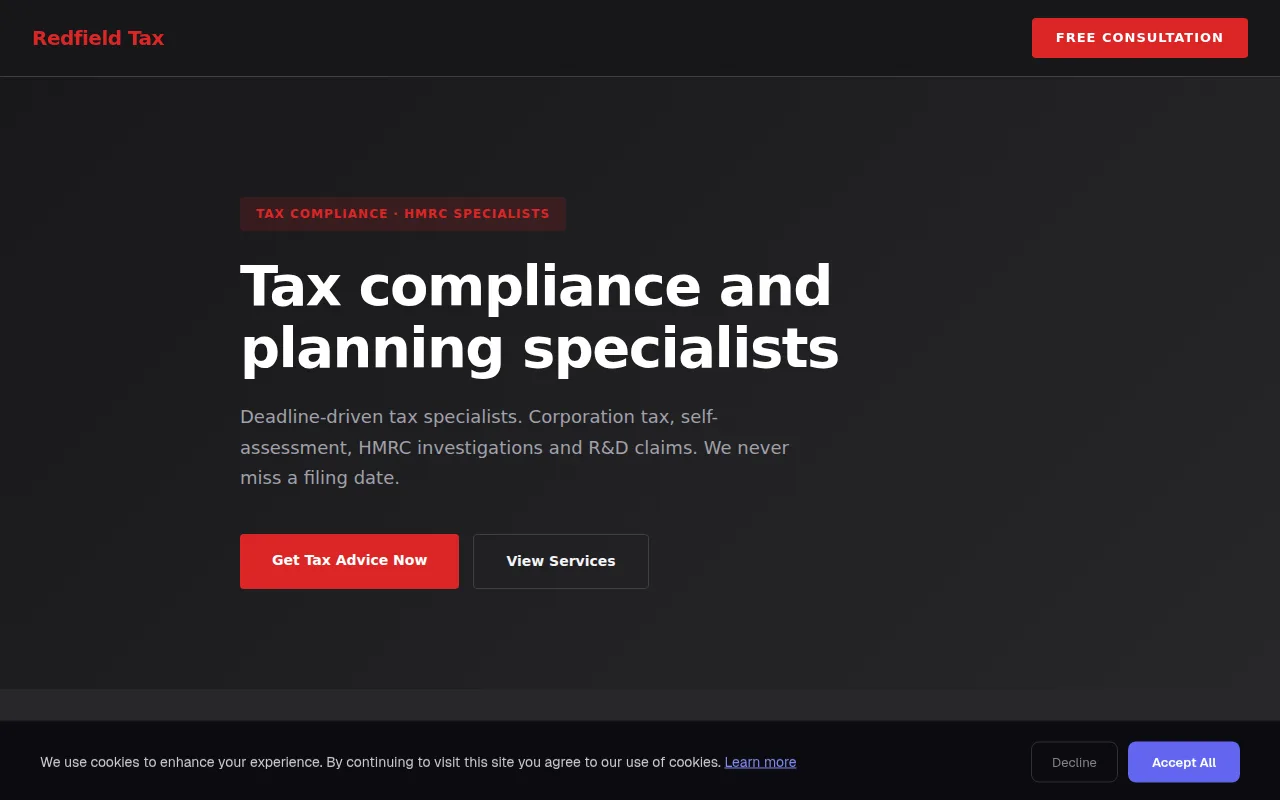 Tax Specialist theme preview