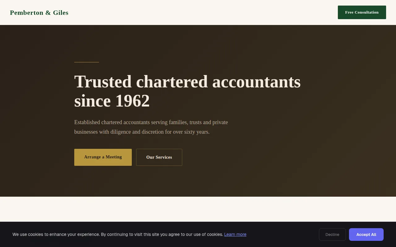 Traditional Accounts theme preview