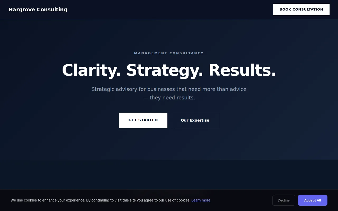 Consultancy theme preview