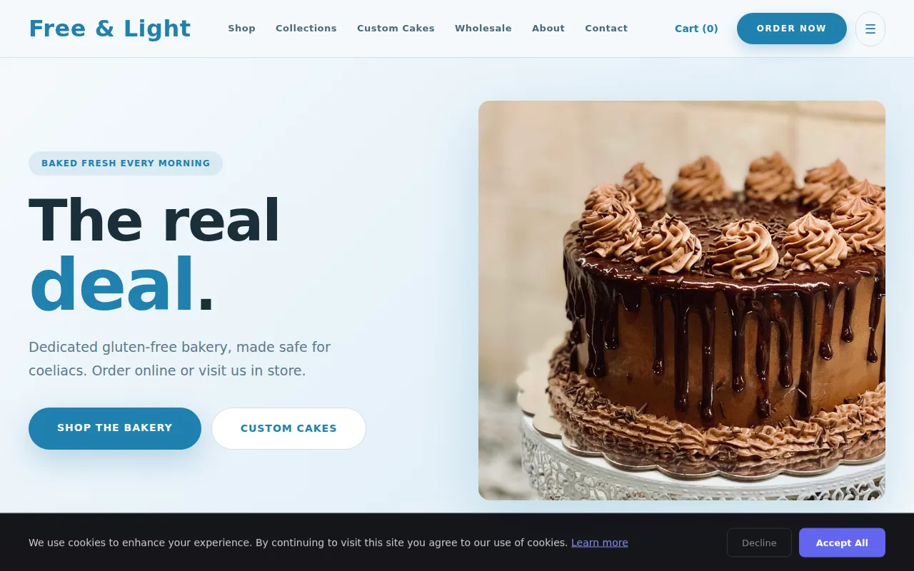 Gluten Free theme preview