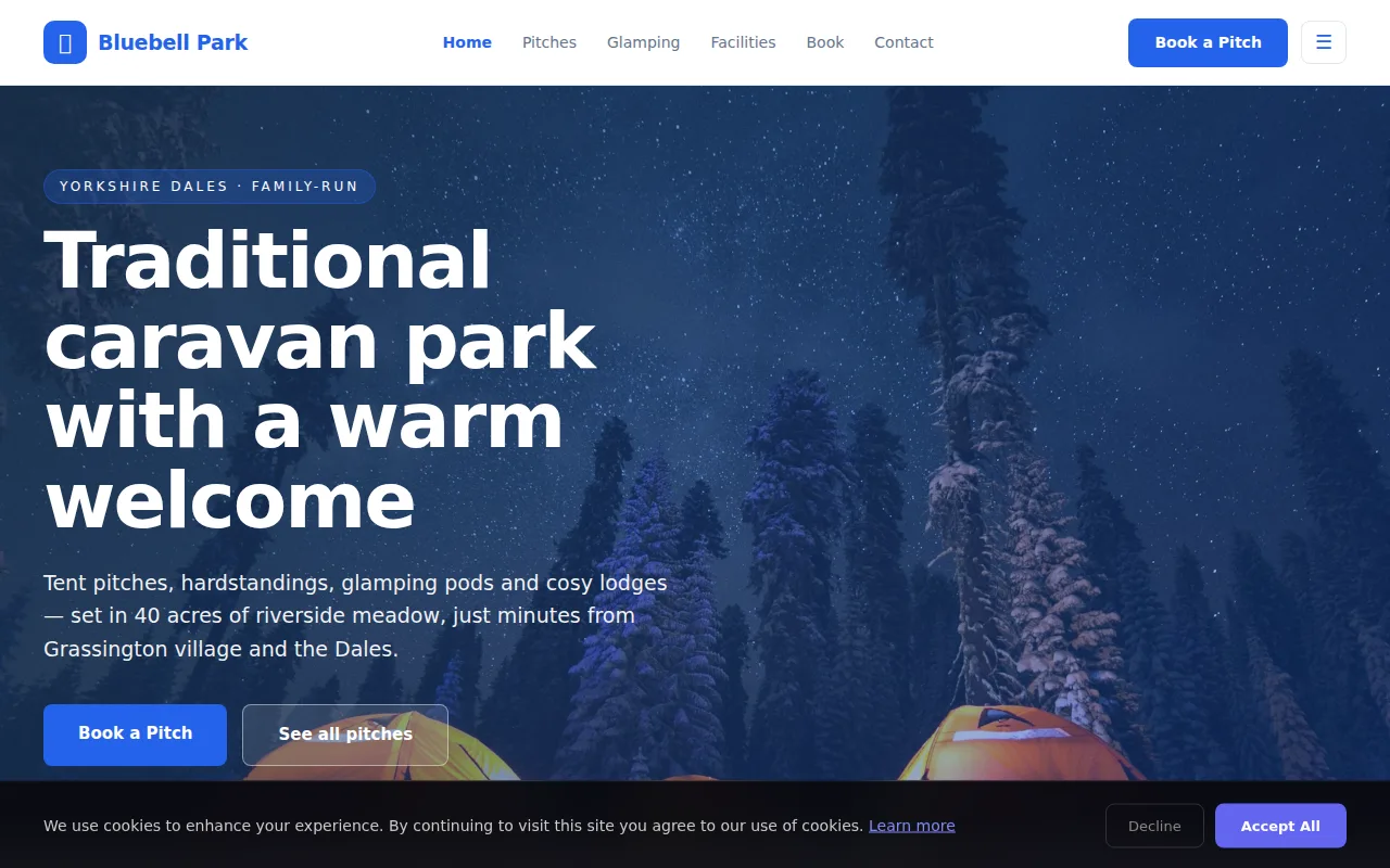 Caravan Park theme preview