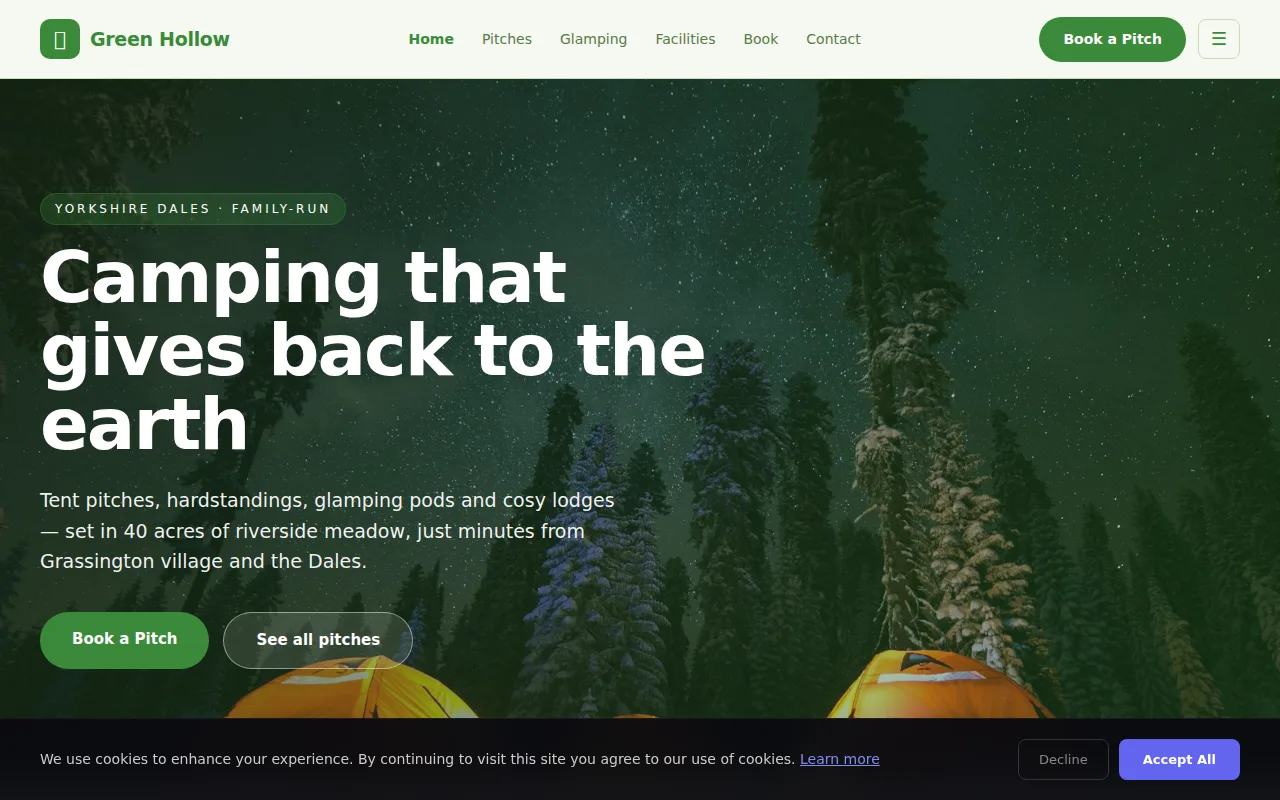 Eco Camp theme preview