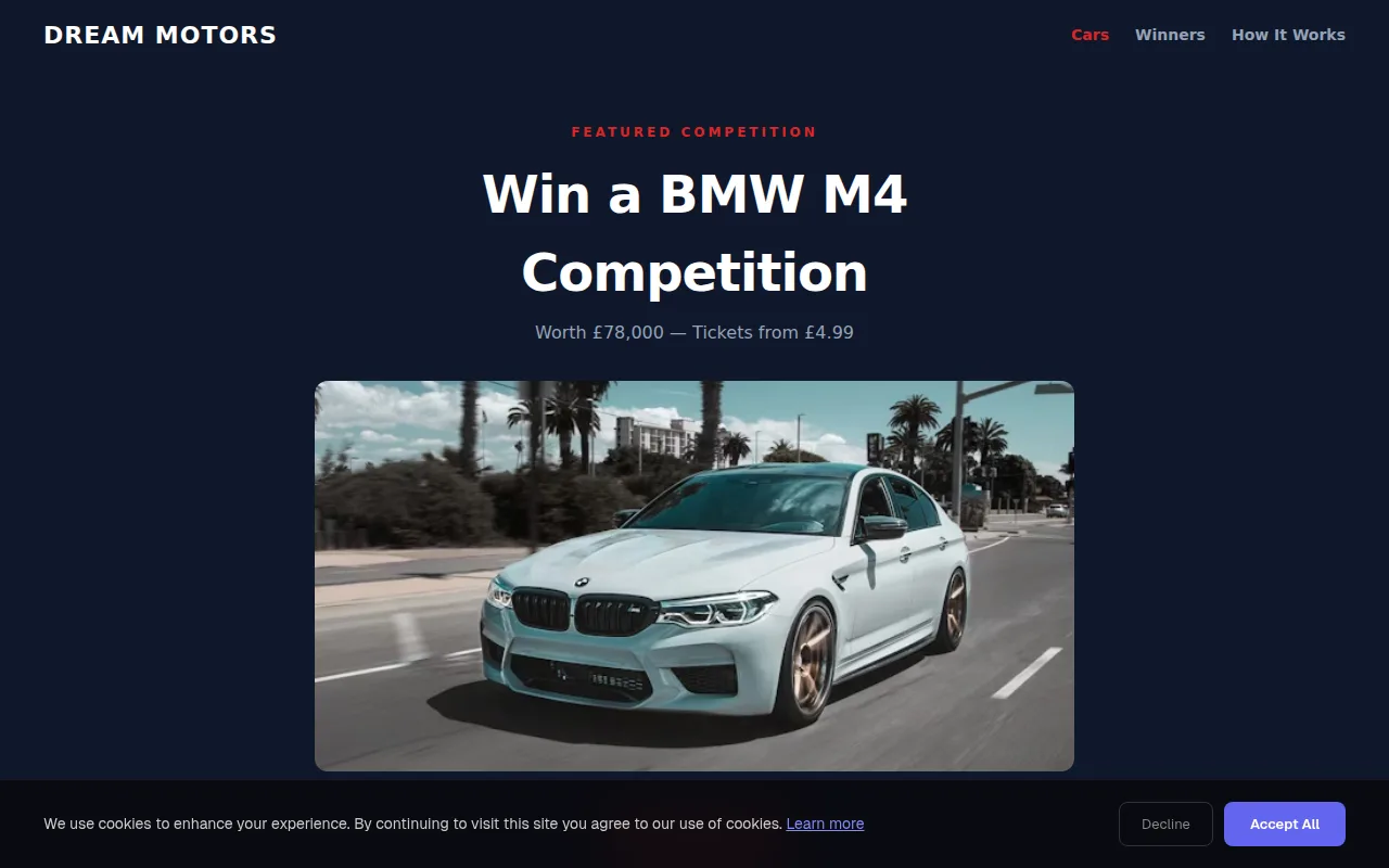 Car Competition theme preview