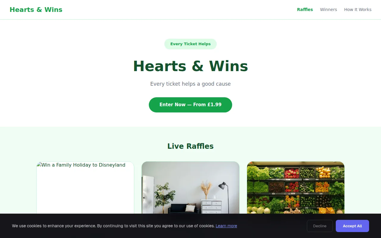 Charity Raffle theme preview