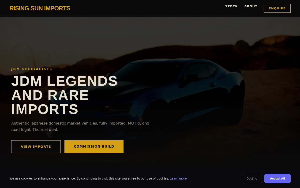 Import Specialist theme preview