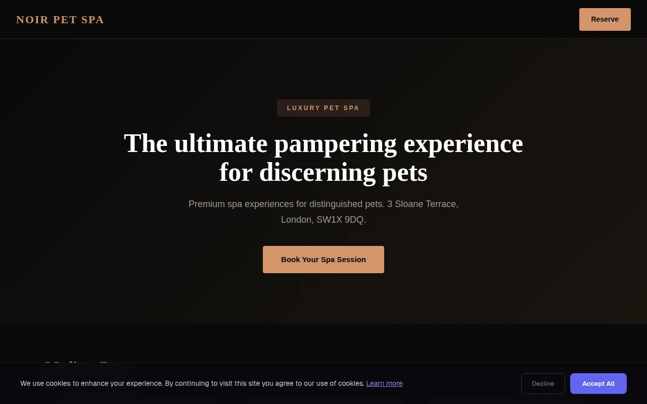 Luxury Spa theme preview