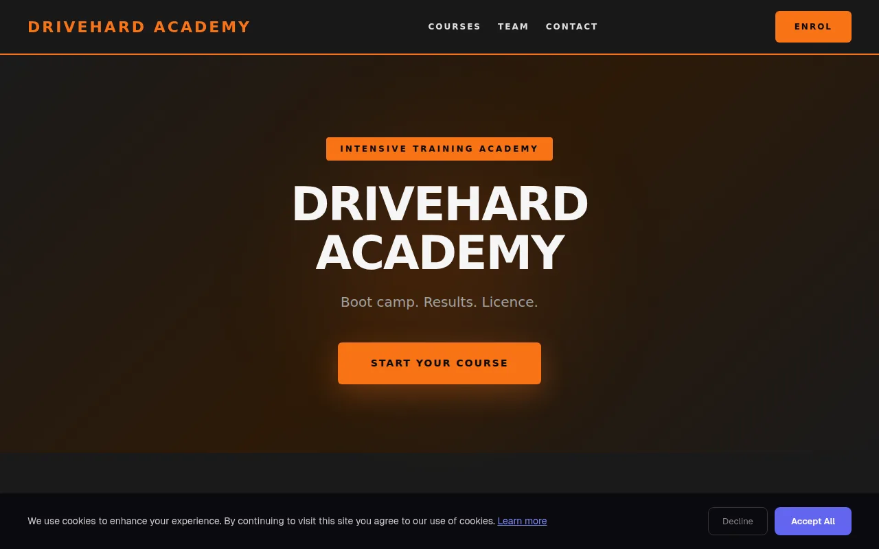 Intensive Course theme preview