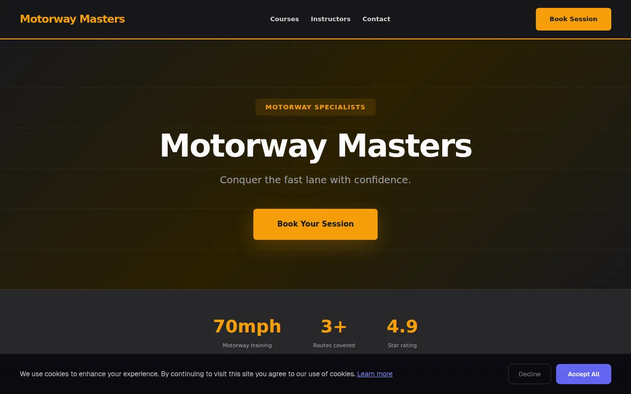 Motorway theme preview