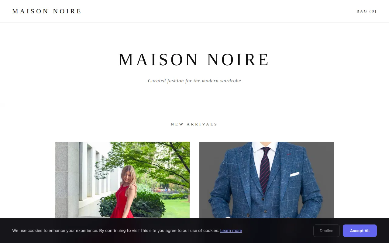 Fashion Boutique theme preview