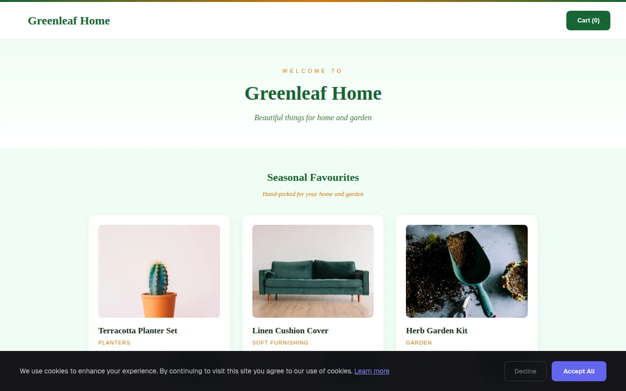 Home & Garden theme preview