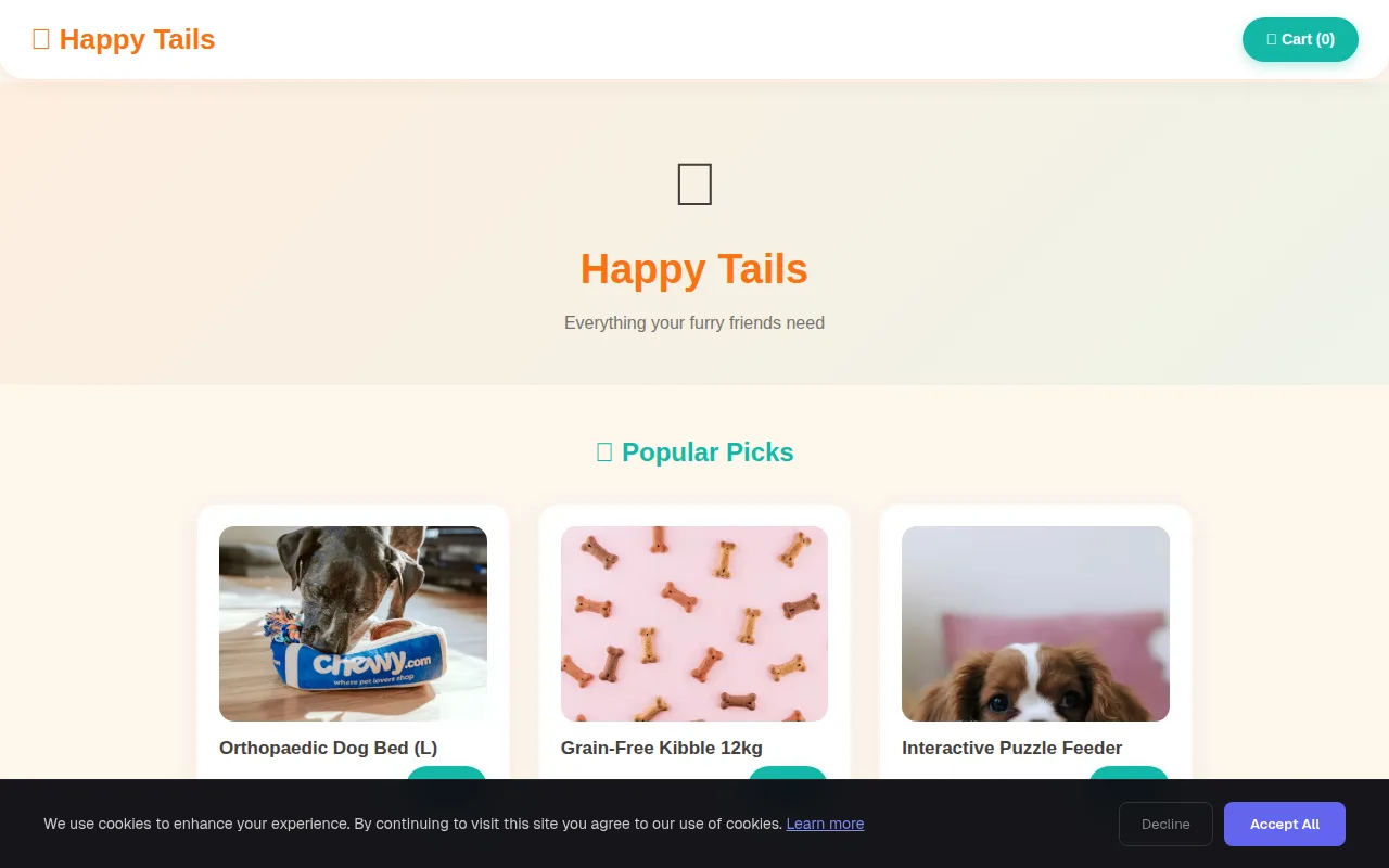 Pet Shop theme preview