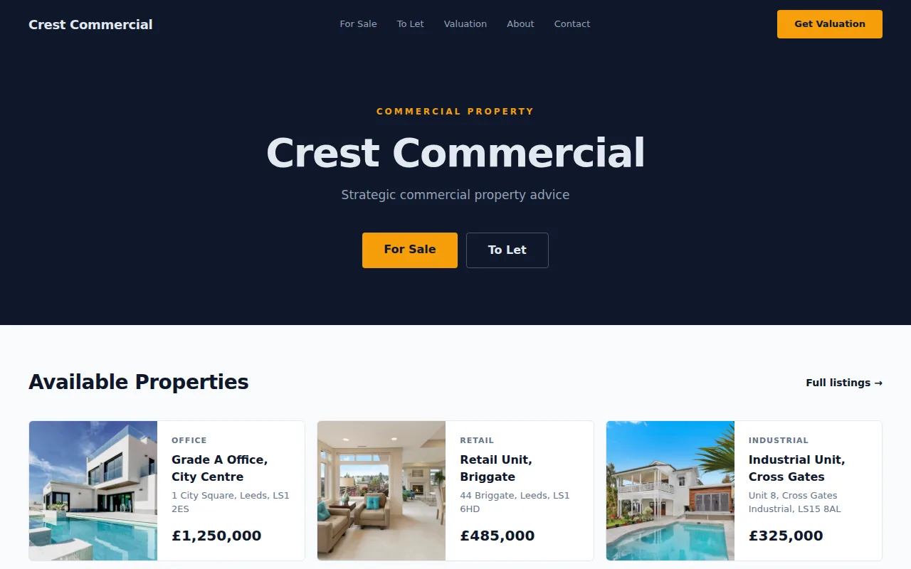 Commercial Property theme preview