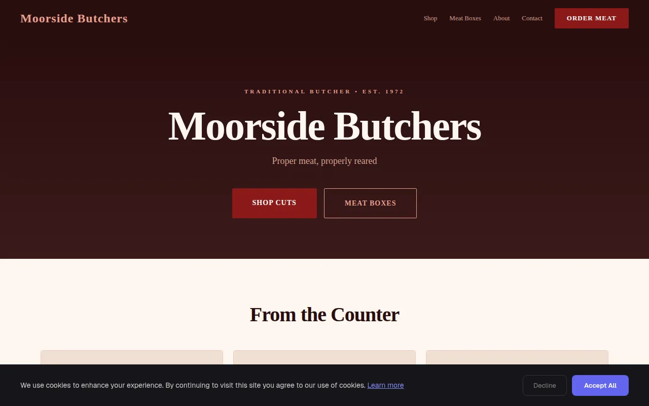 Butcher Counter theme preview