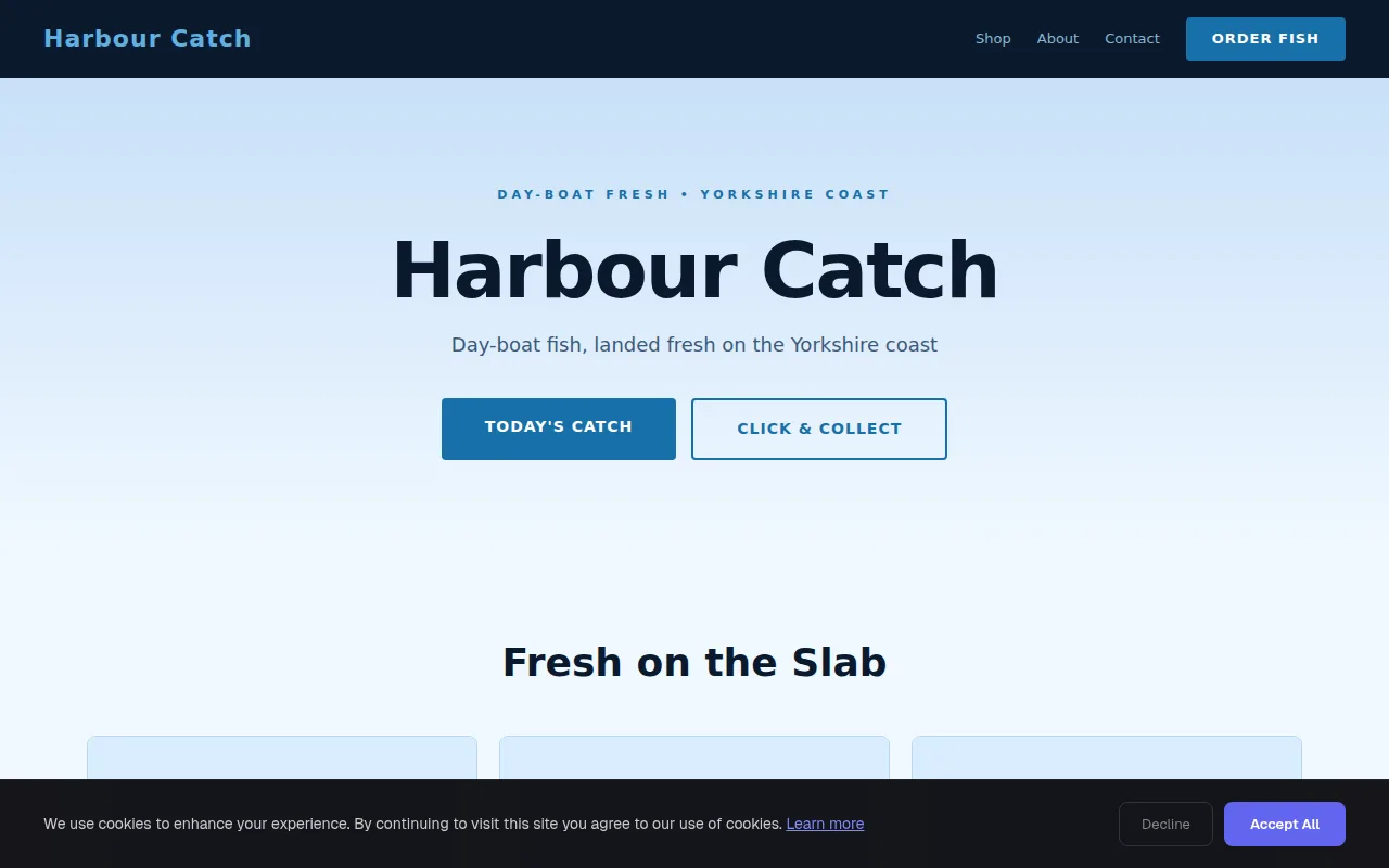 Fishmonger theme preview