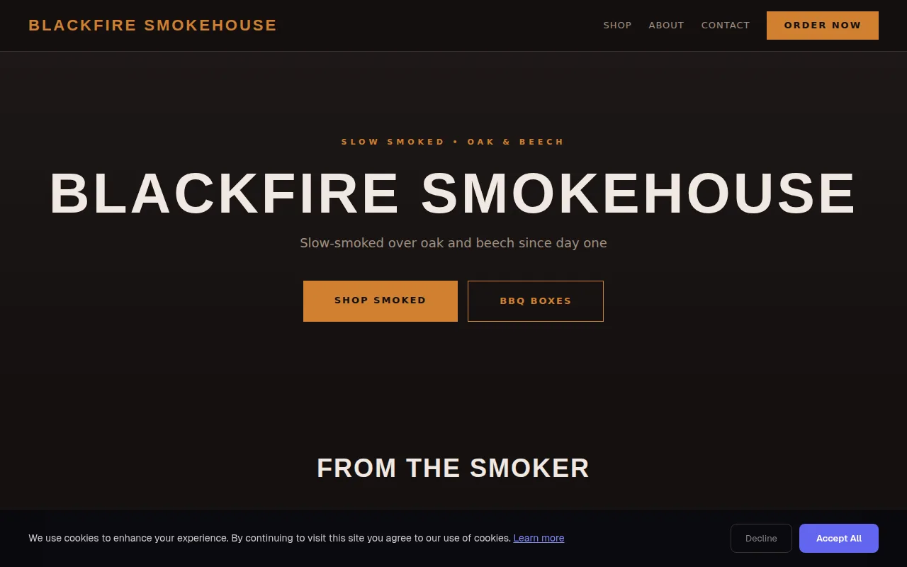 Smokehouse theme preview