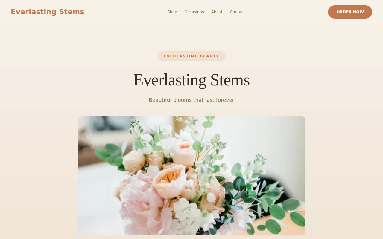 Dried Flowers theme preview