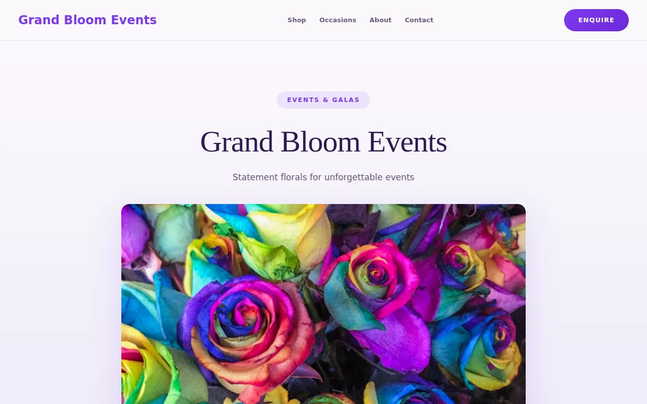 Event Florist theme preview