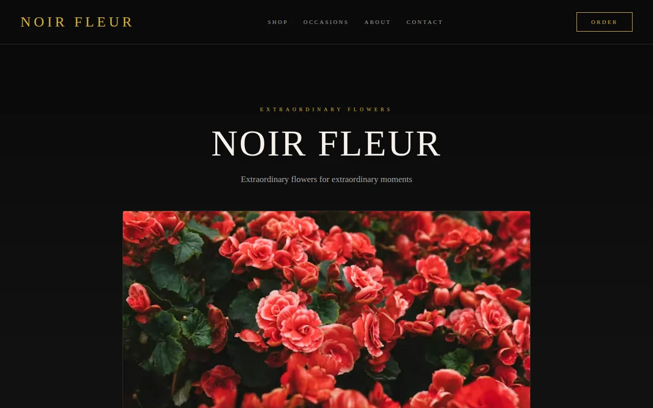 Luxury Florist theme preview
