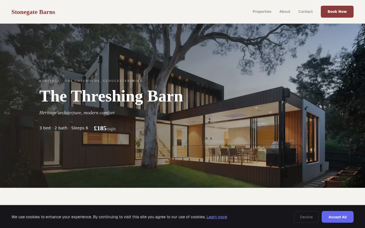 Barn Conversion theme preview