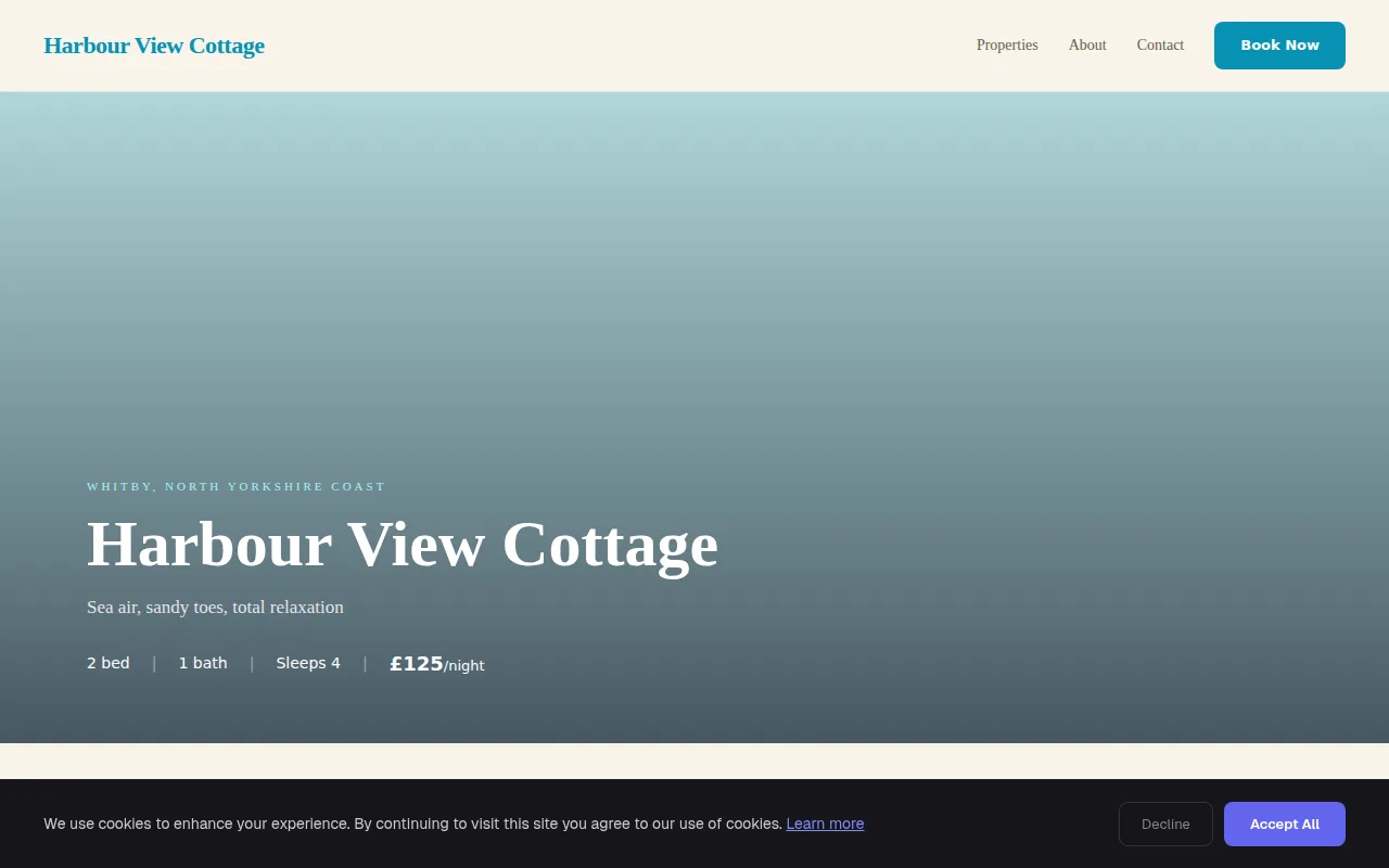 Coastal Cottage theme preview