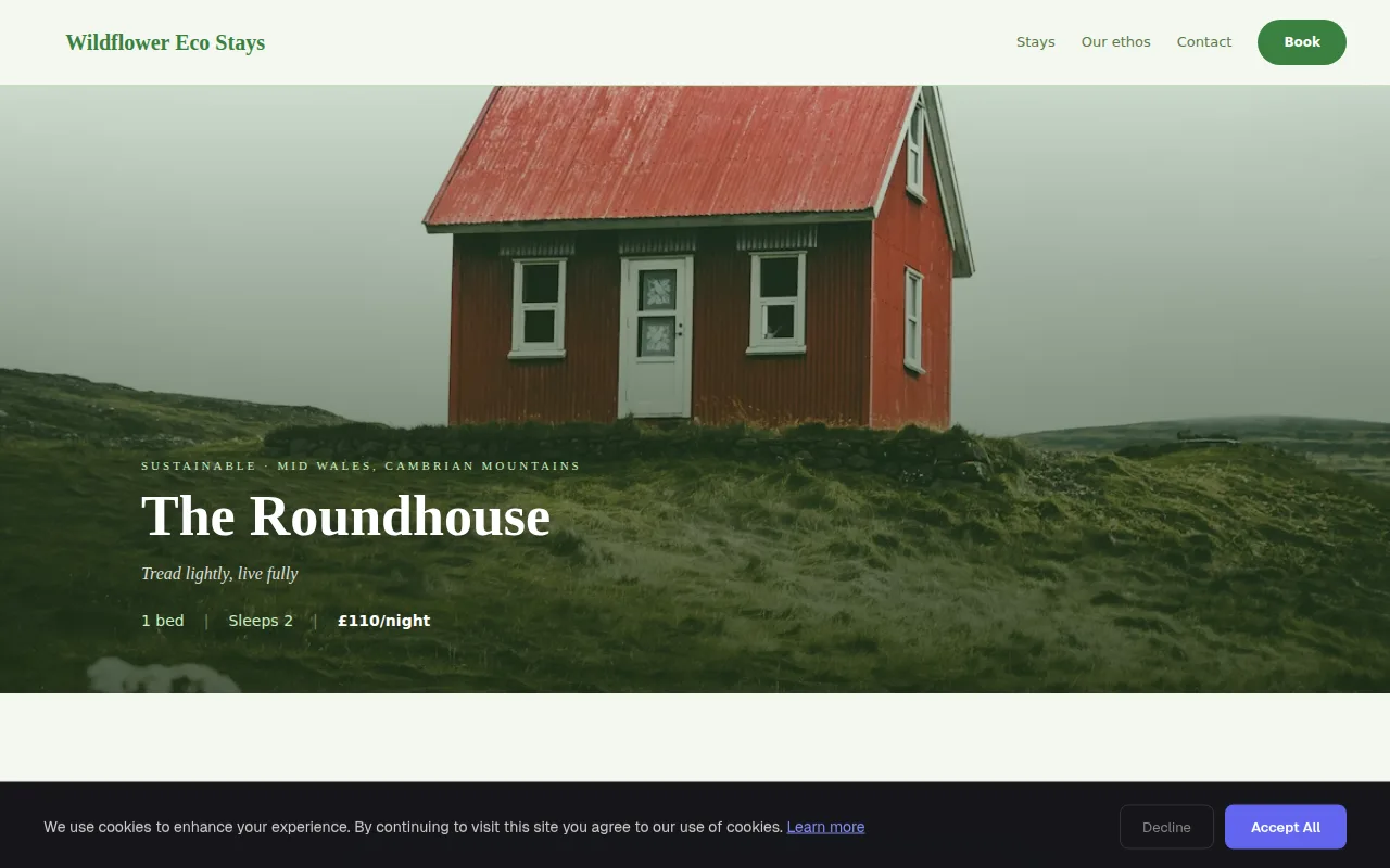Eco Retreat theme preview