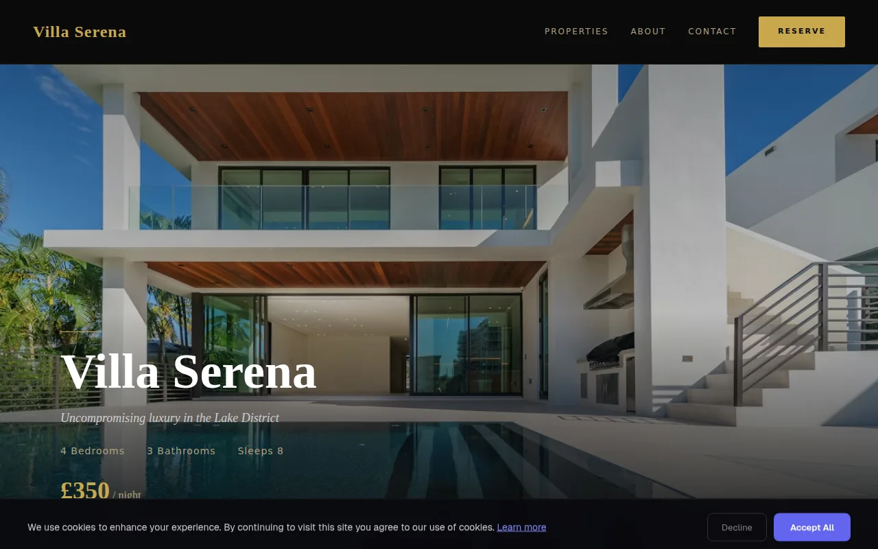 Luxury Villa theme preview