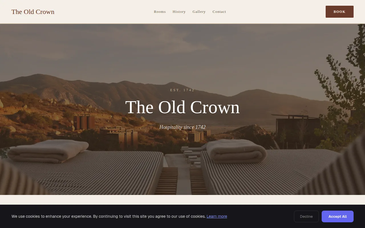 Historic Inn theme preview