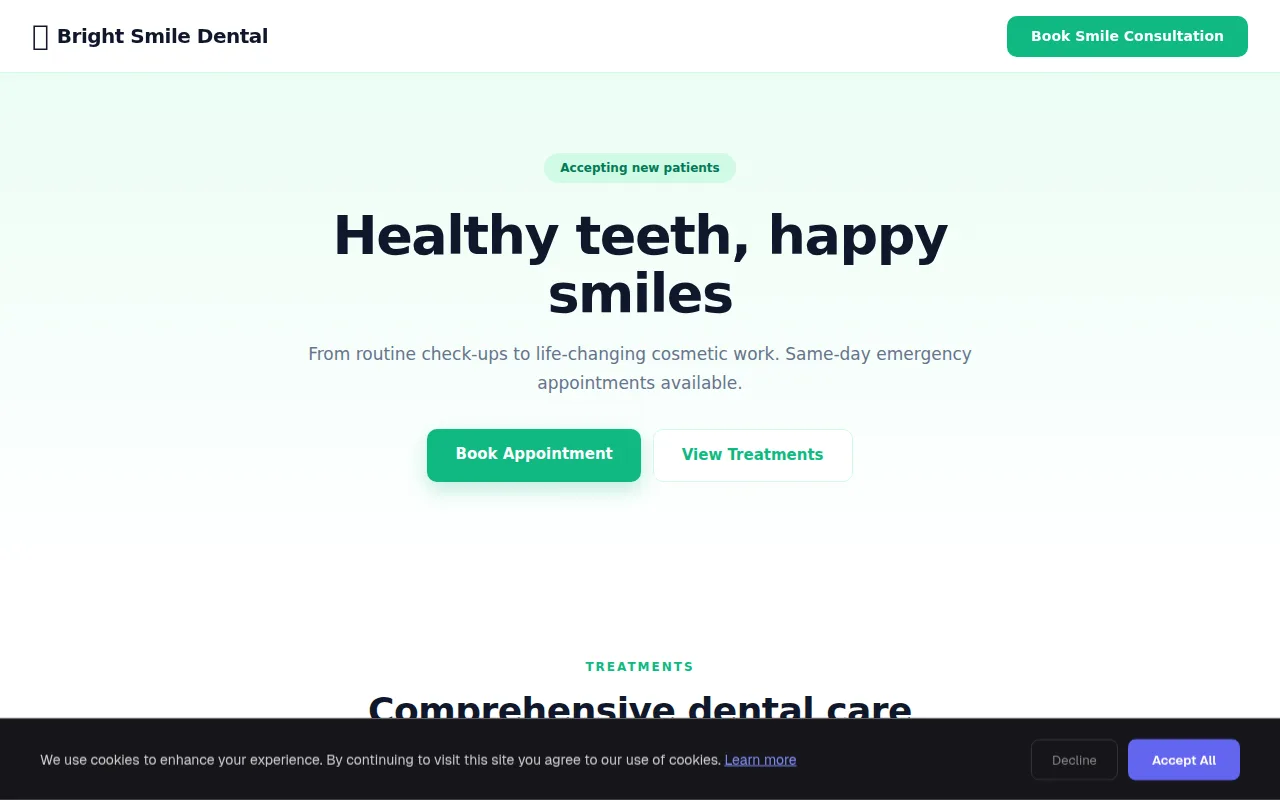 Dental theme preview