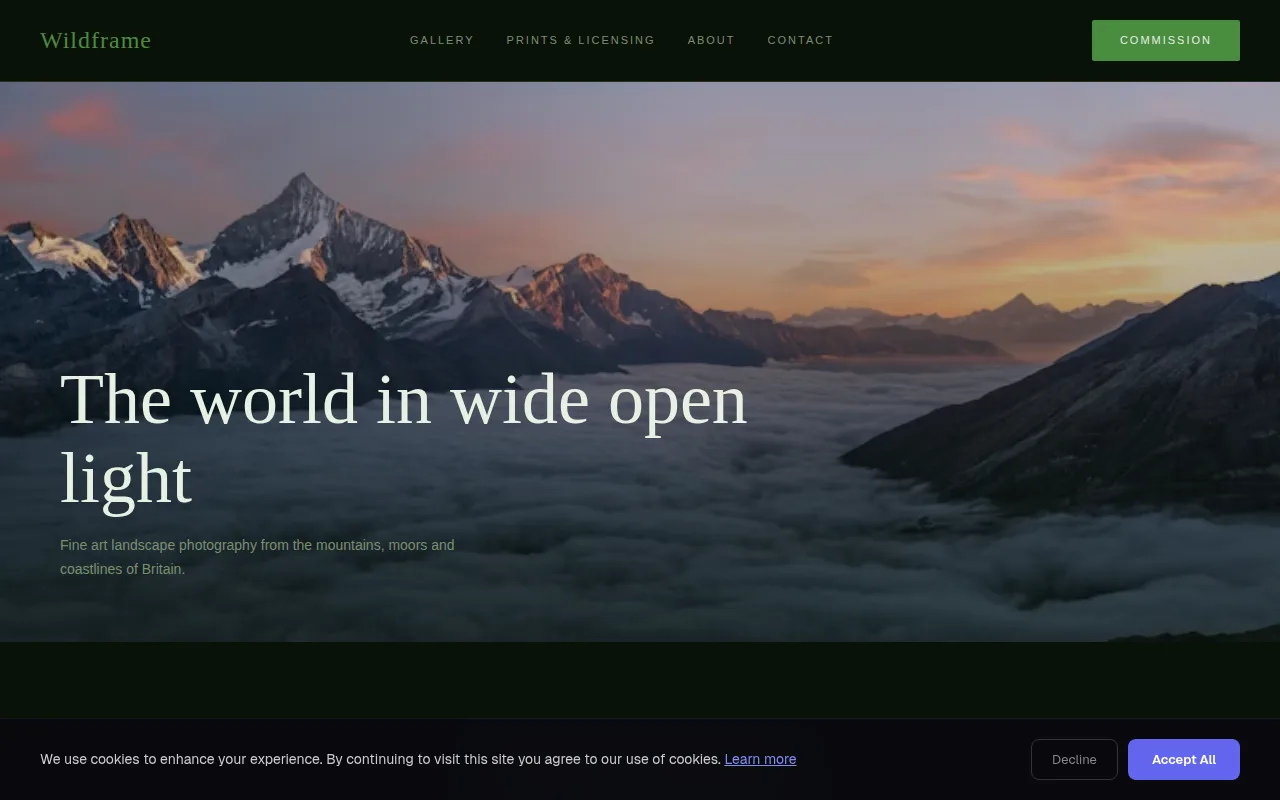 Landscape theme preview