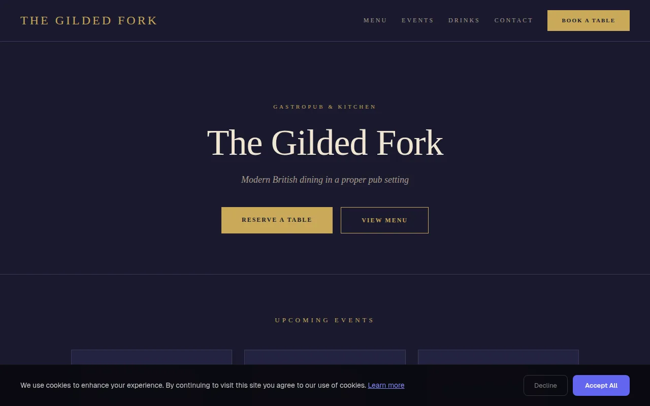 Gastro Hub theme preview