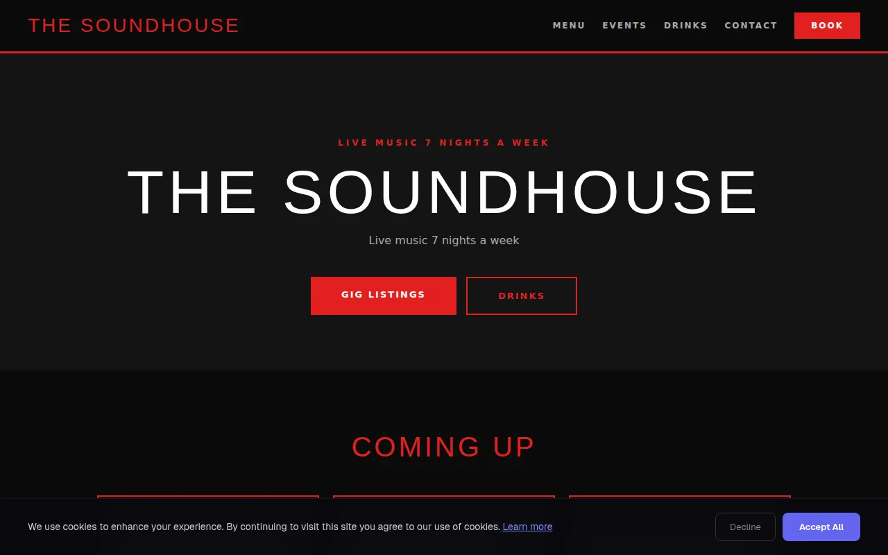 Live Music theme preview