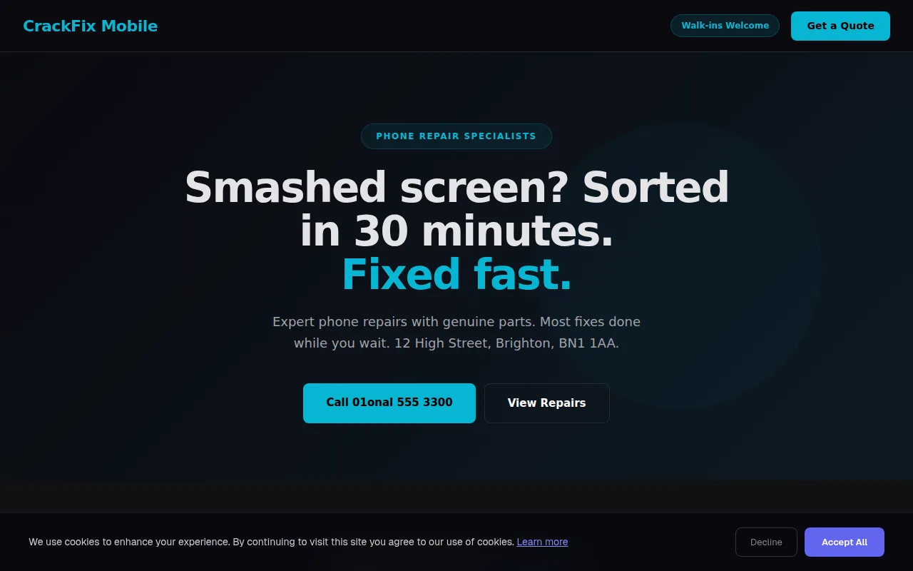 Phone Repair theme preview