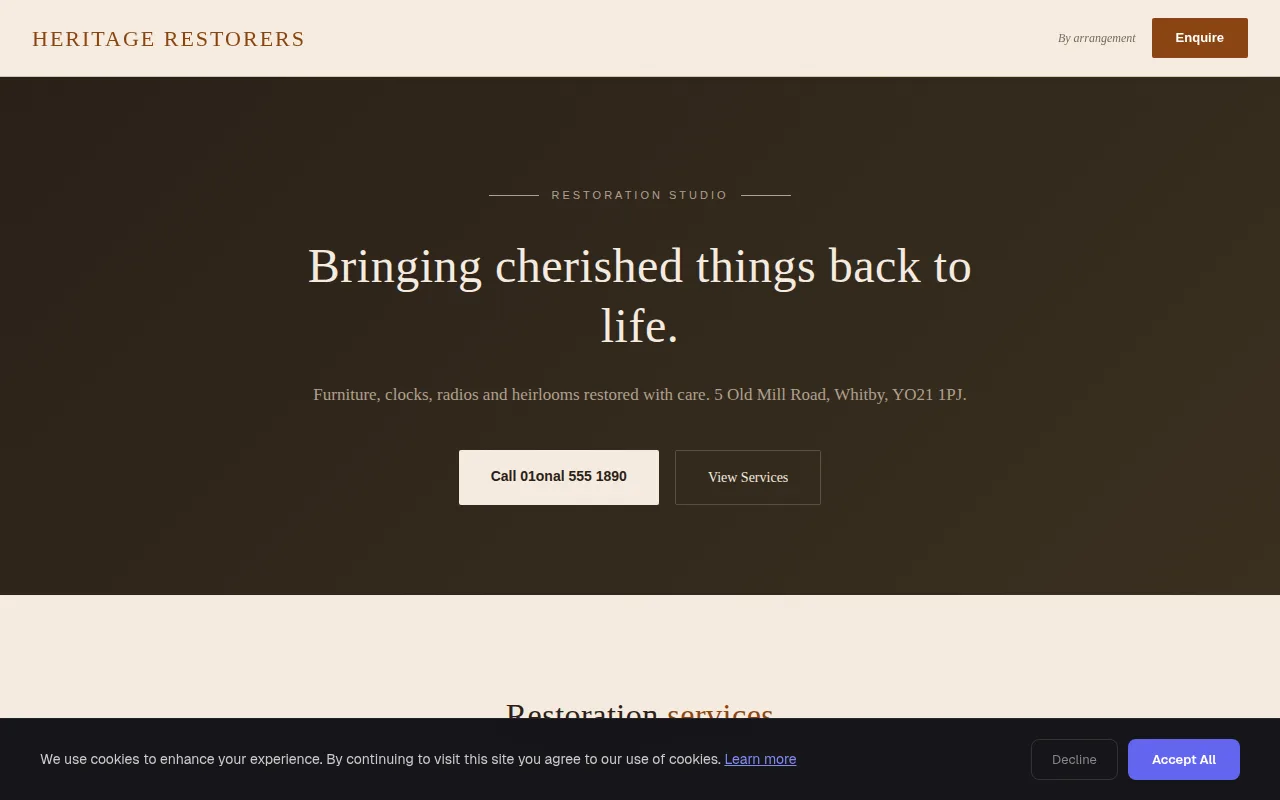 Vintage Restore theme preview