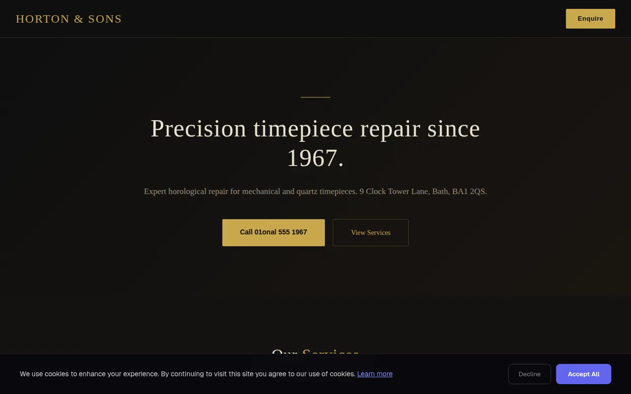 Watch Repair theme preview