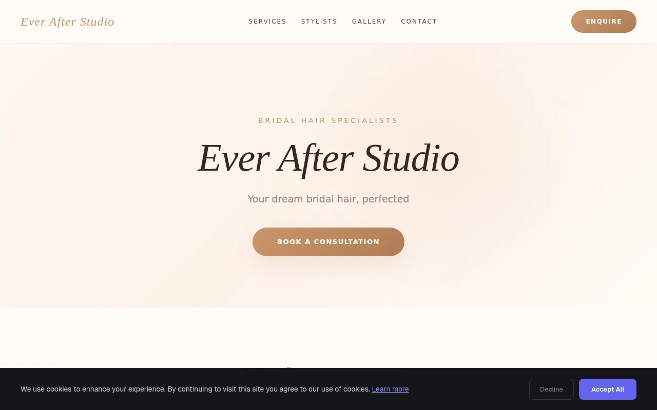 Bridal Studio theme preview