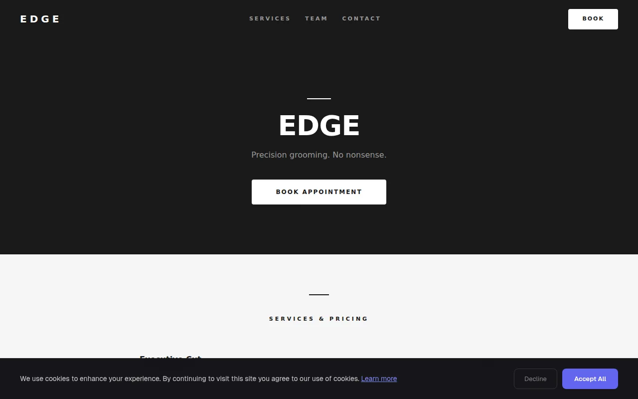 Mens Grooming theme preview