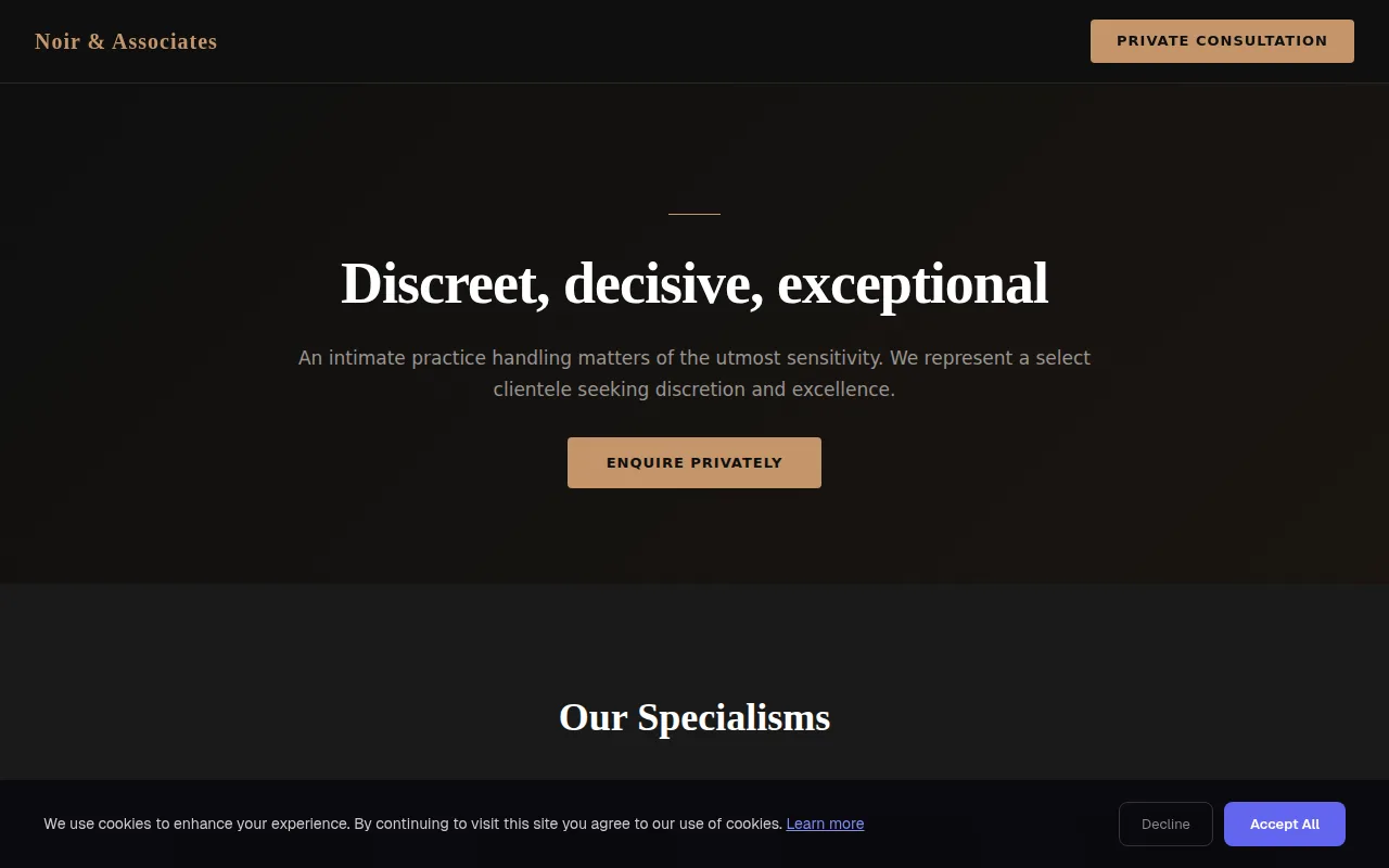 Boutique Law theme preview