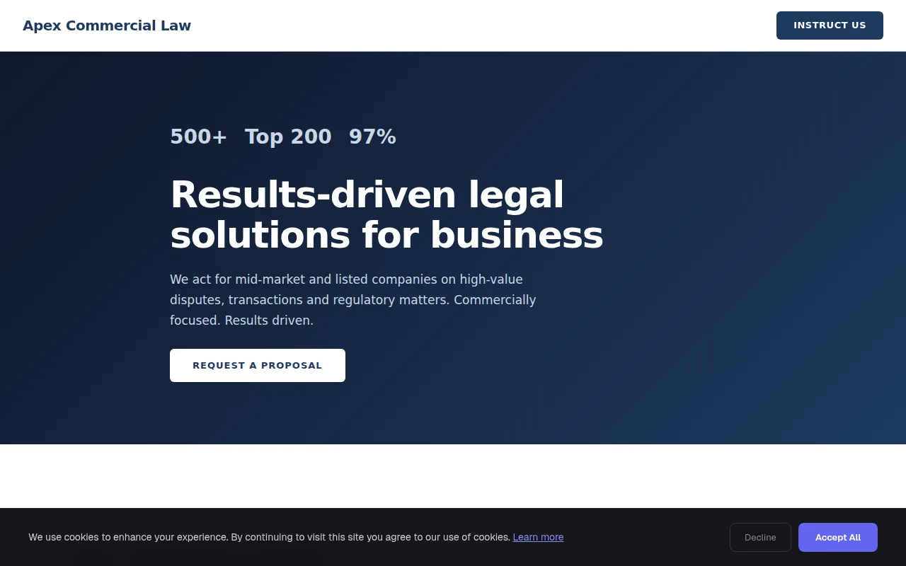 Commercial Law theme preview