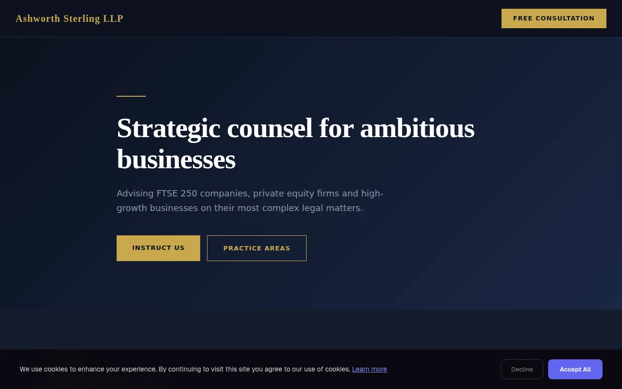 Corporate Law theme preview