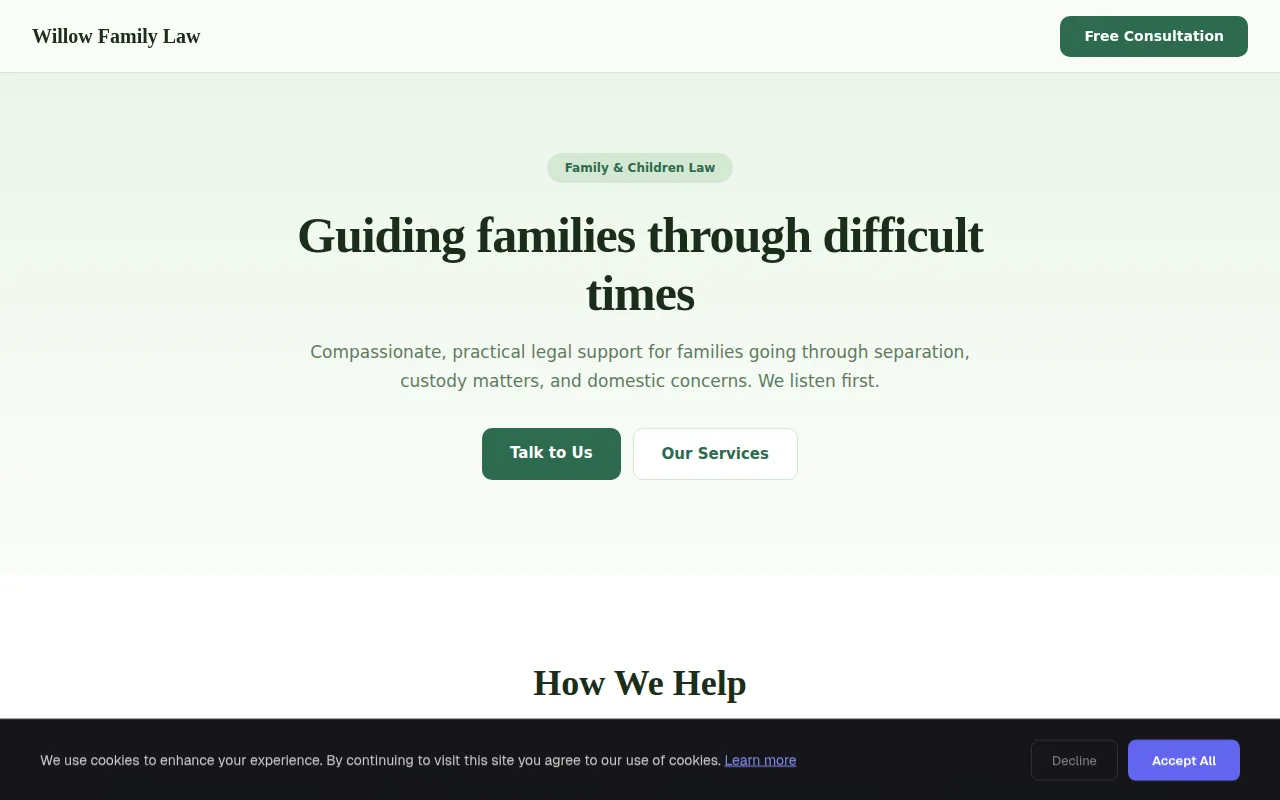 Family Law theme preview
