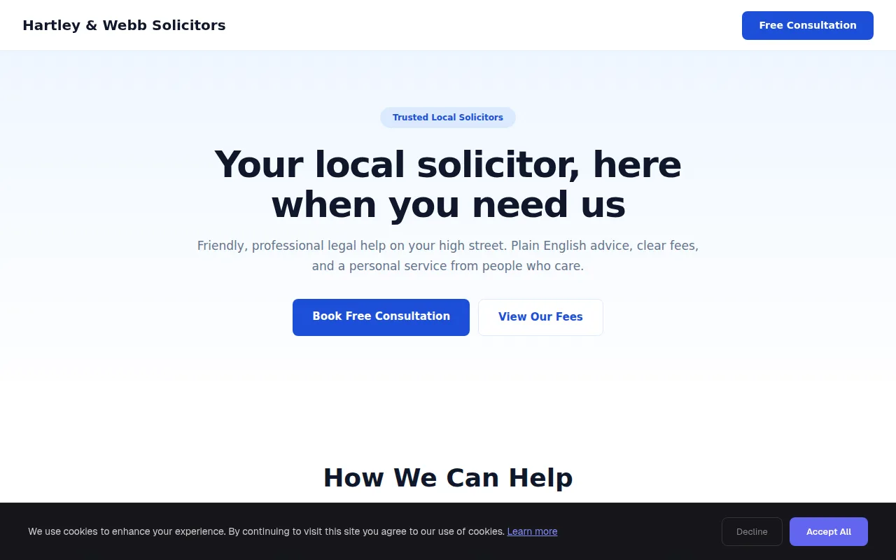 High Street Law theme preview