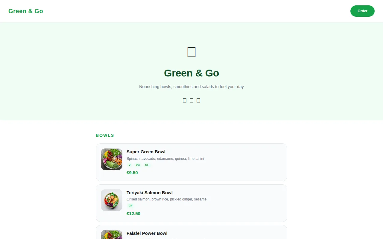 Healthy Bowls theme preview