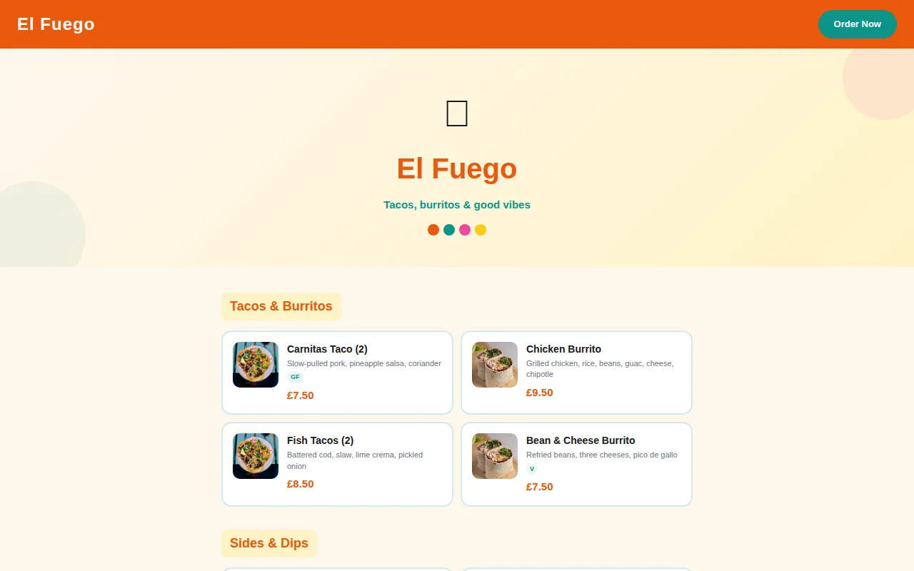 Mexican Cantina theme preview