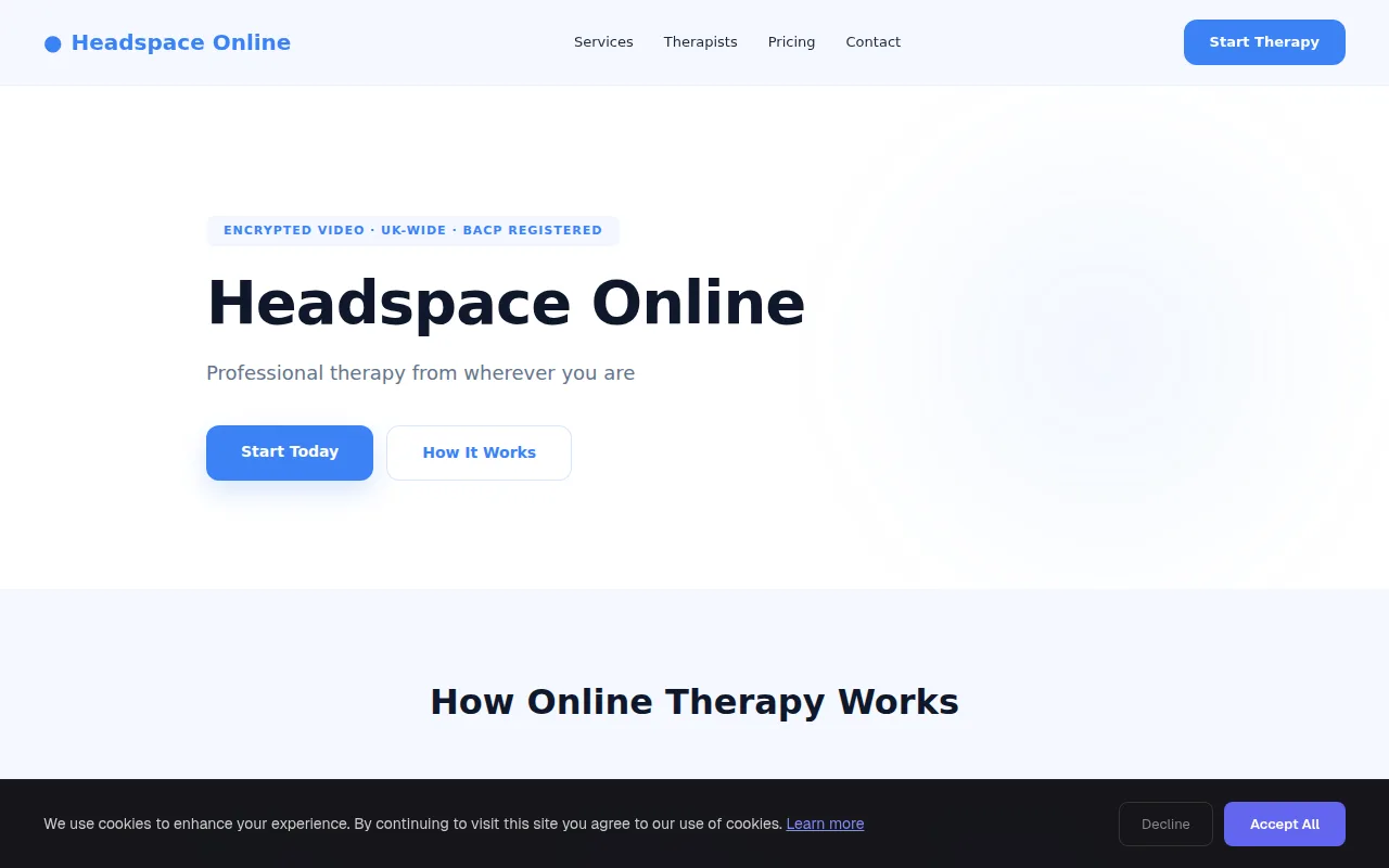 Online Therapy theme preview
