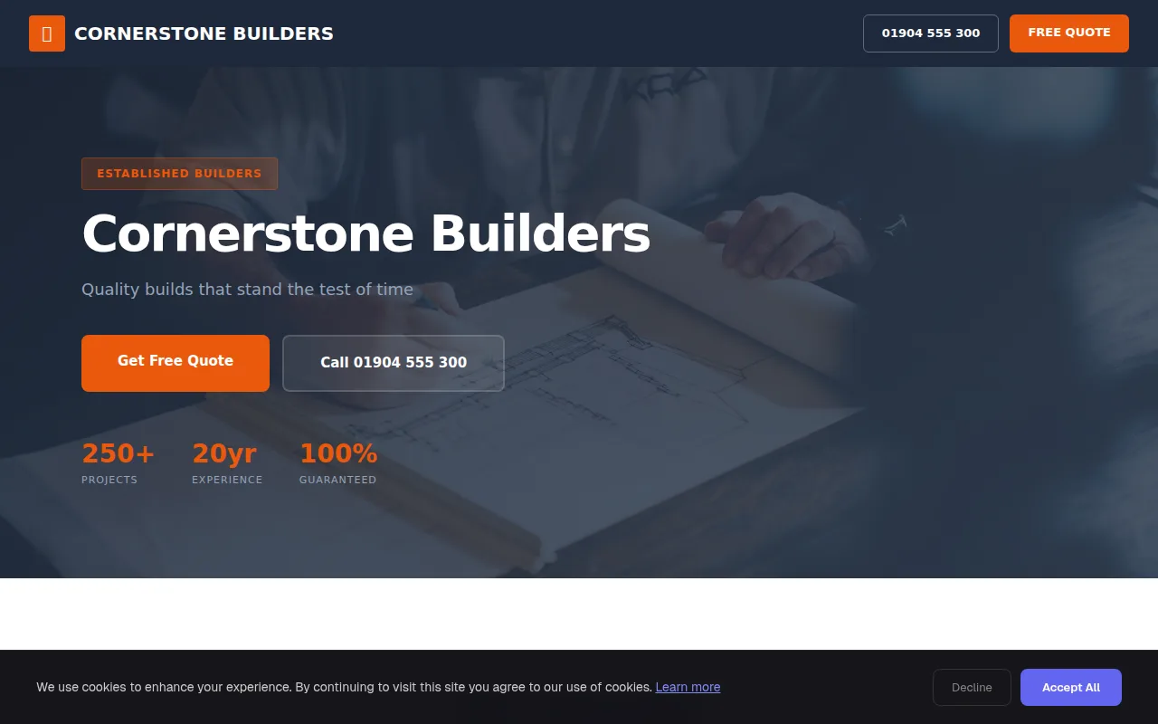 Builder theme preview
