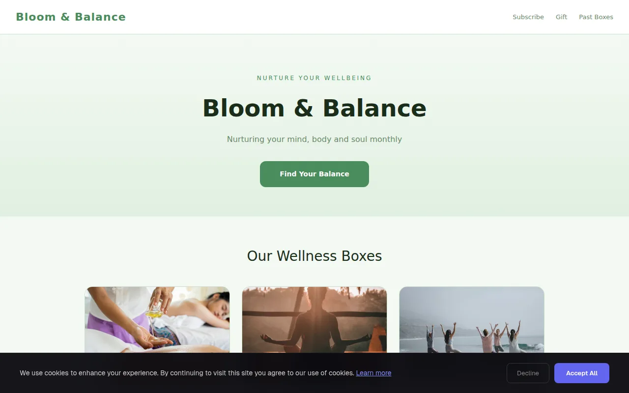 Wellness theme preview